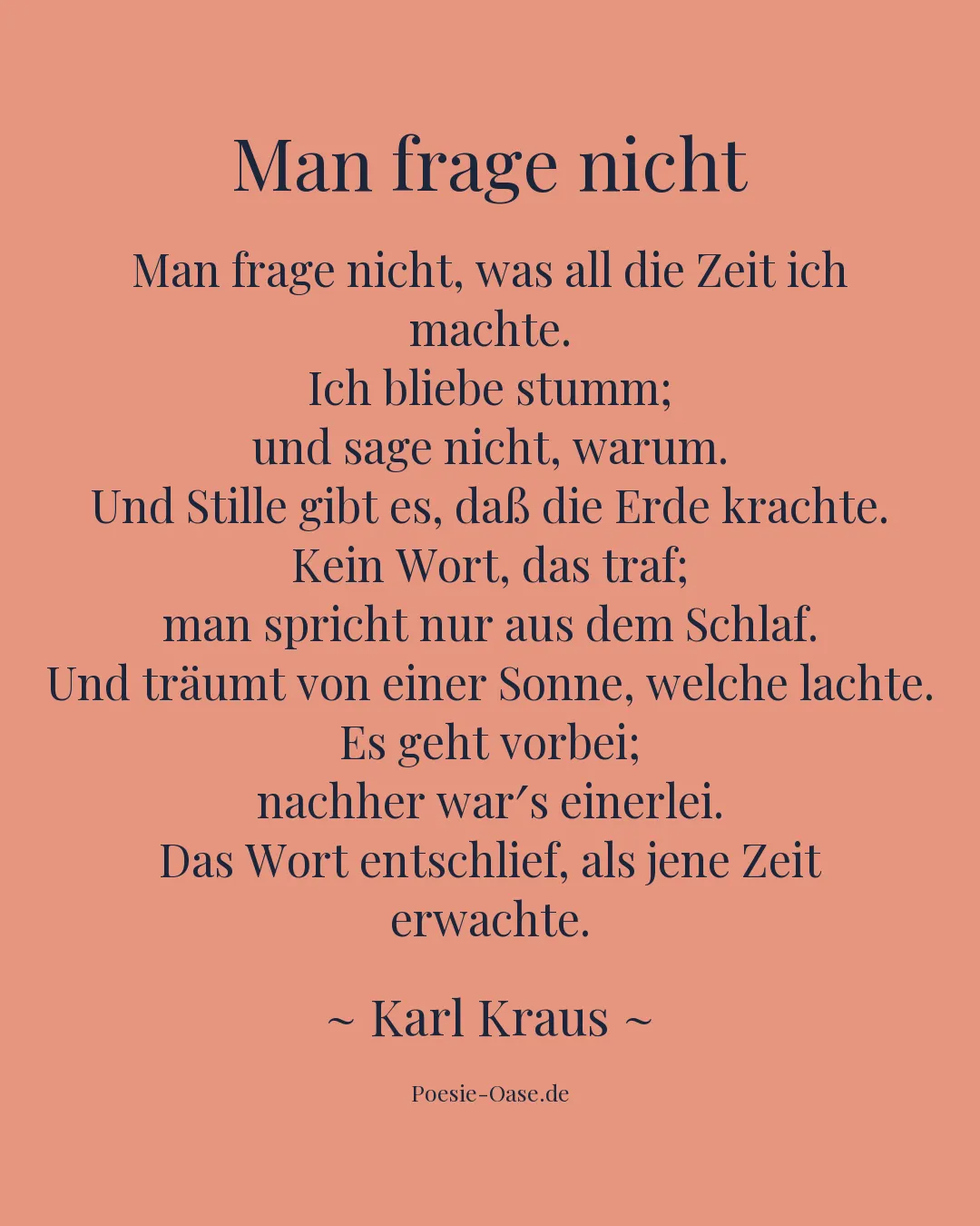 Illustration zu Man frage nicht