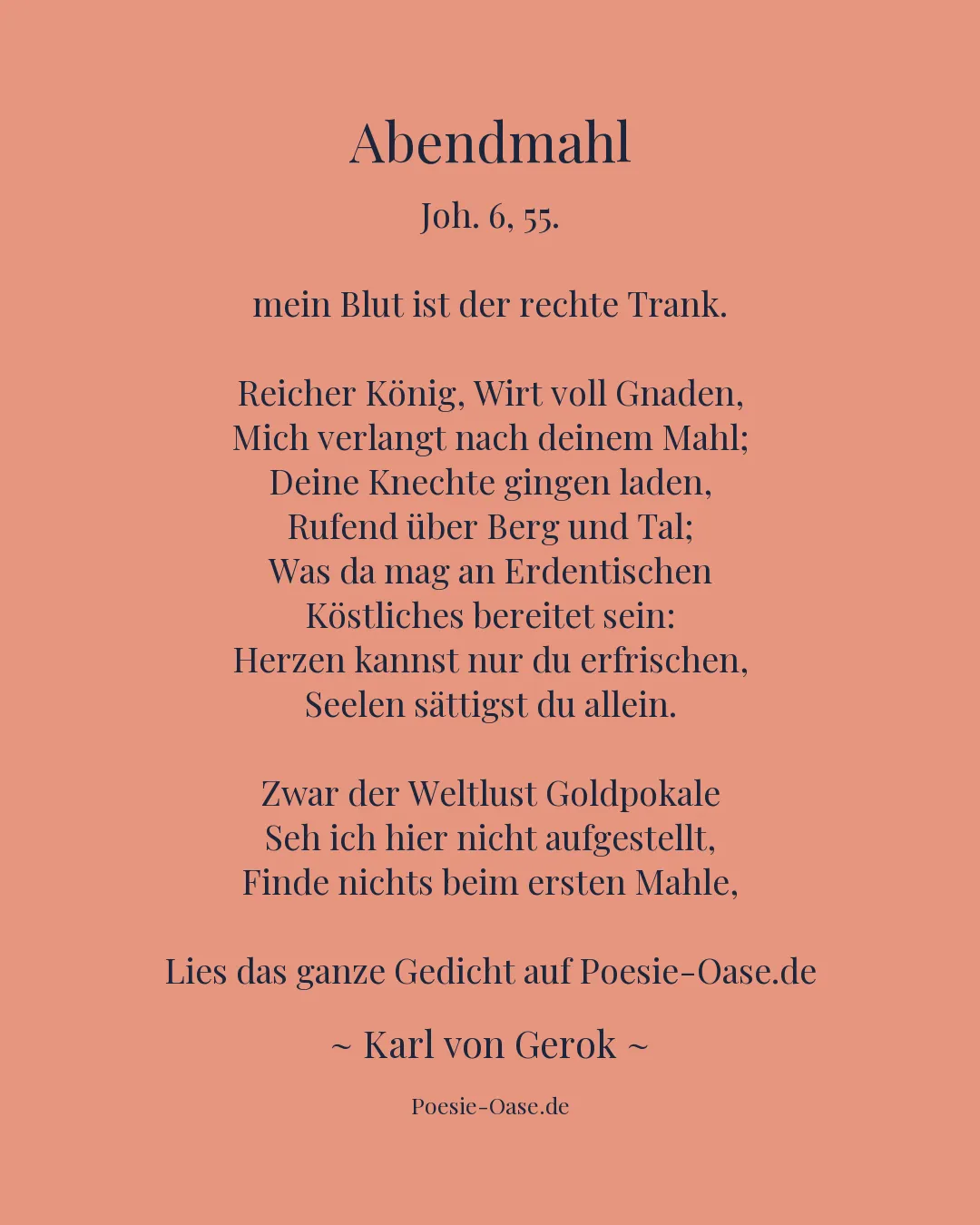 Illustration zu Abendmahl