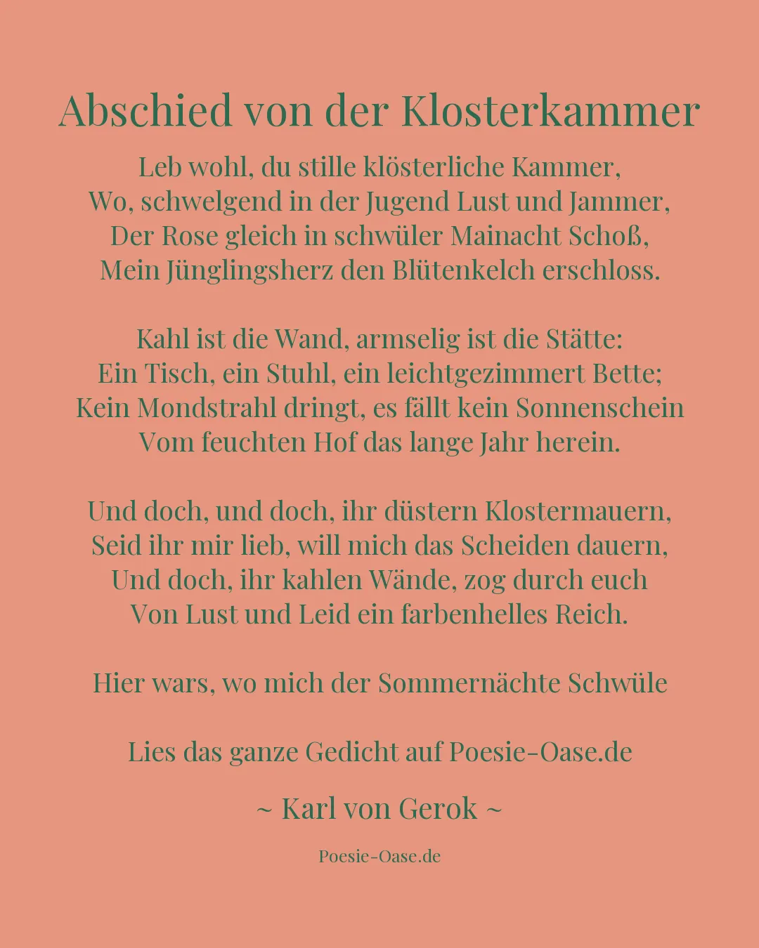Illustration zu Abschied von der Klosterkammer