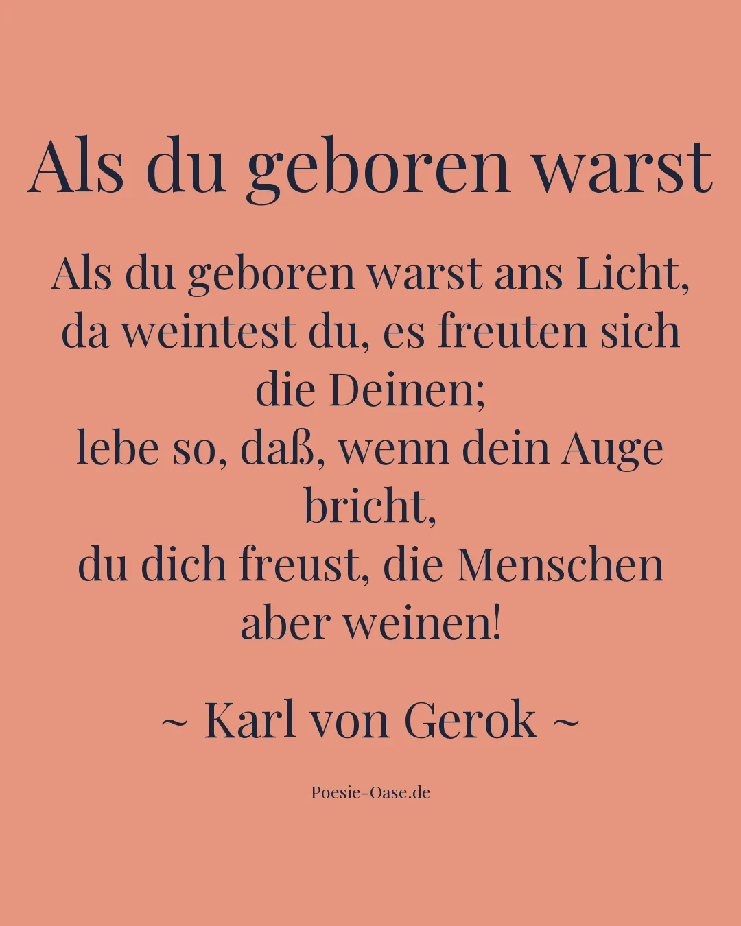 Illustration zu Als du geboren warst