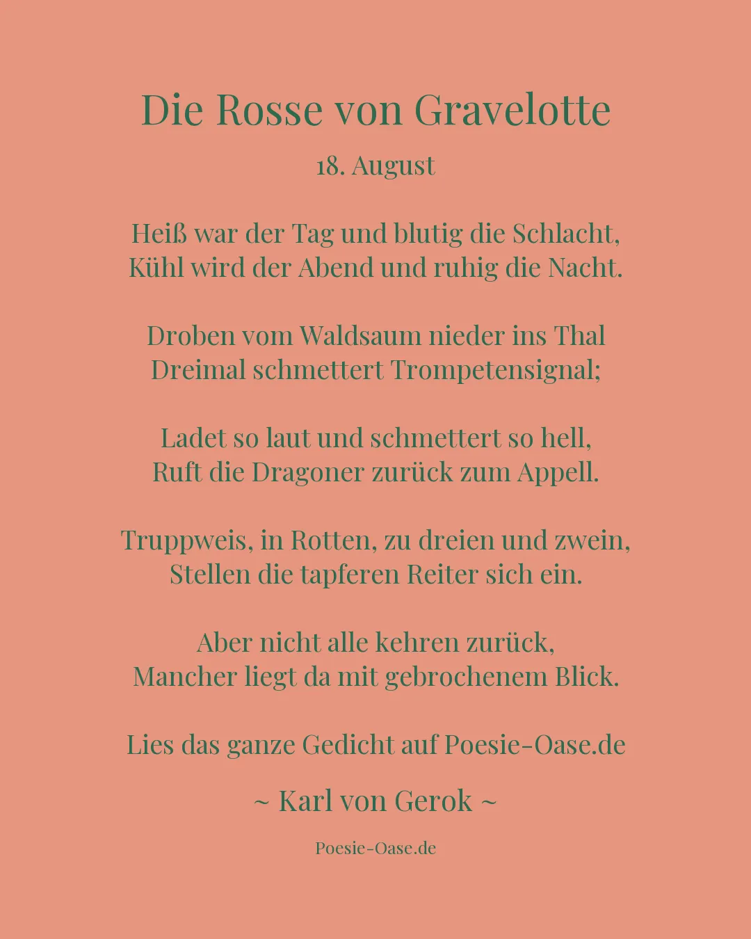 Illustration zu Die Rosse von Gravelotte