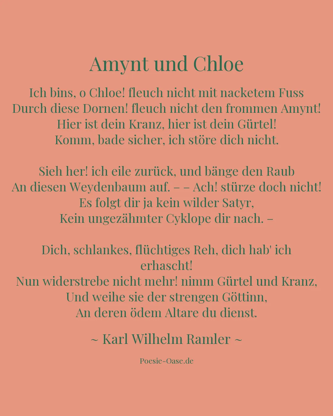 Illustration zu Amynt und Chloe