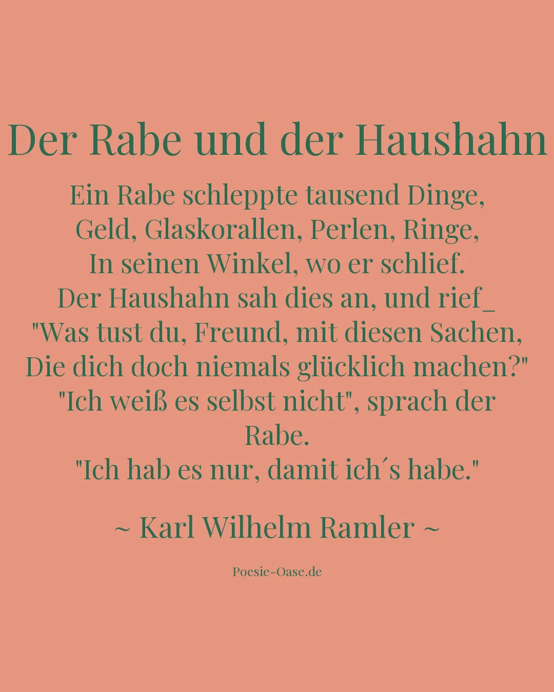 Illustration zu Der Rabe und der Haushahn