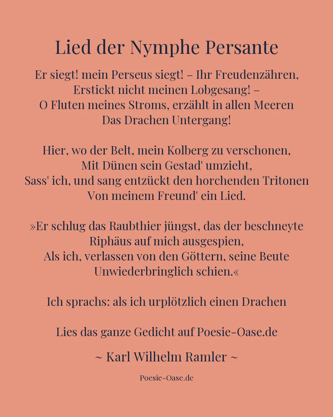 Illustration zu Lied der Nymphe Persante