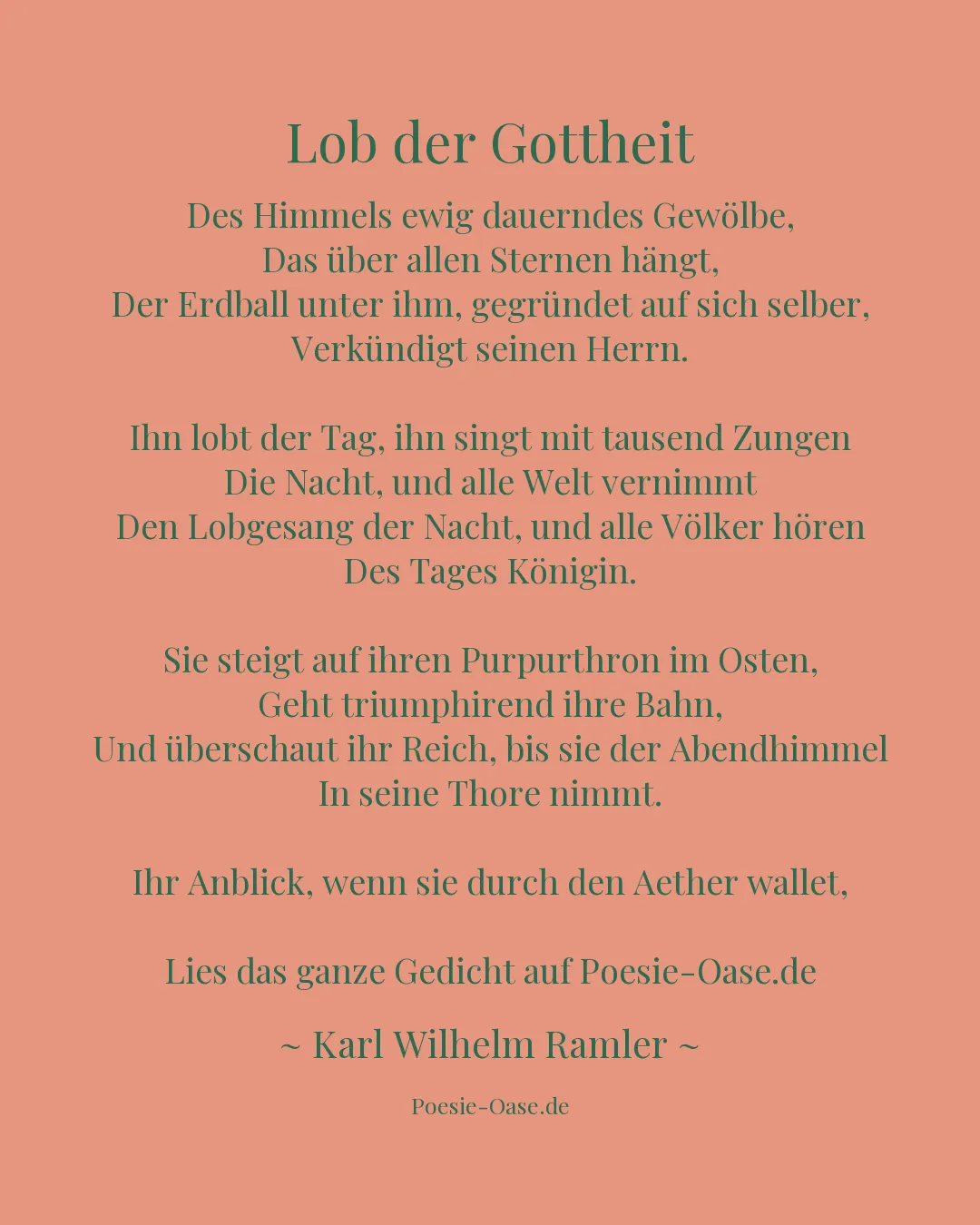 Illustration zu Lob der Gottheit