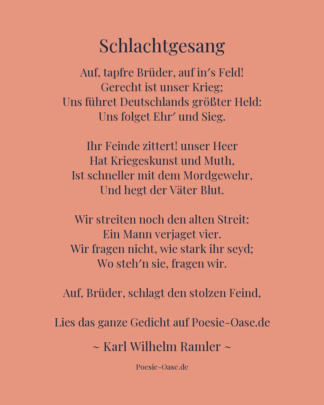 Illustration zu Schlachtgesang