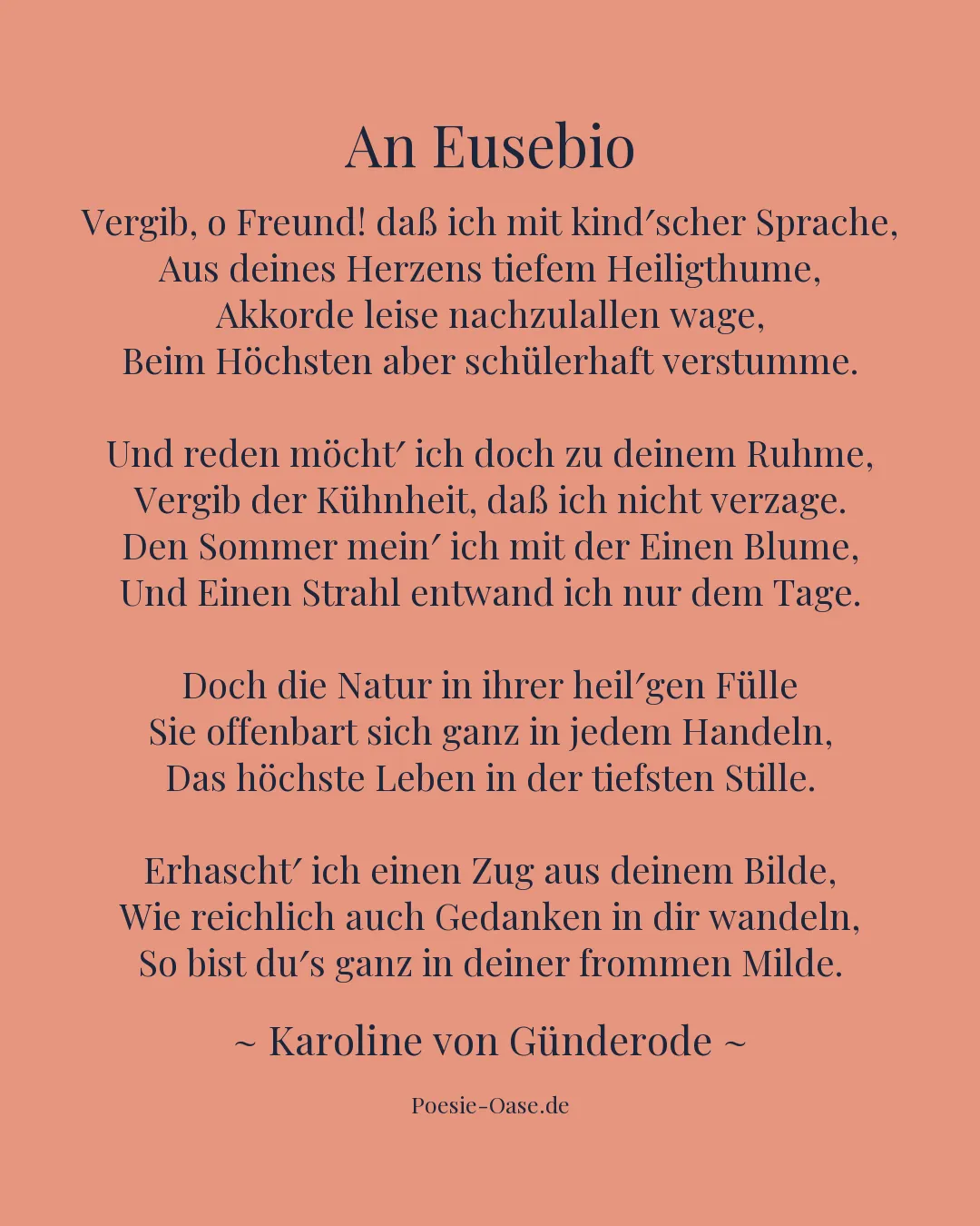 Illustration zu An Eusebio