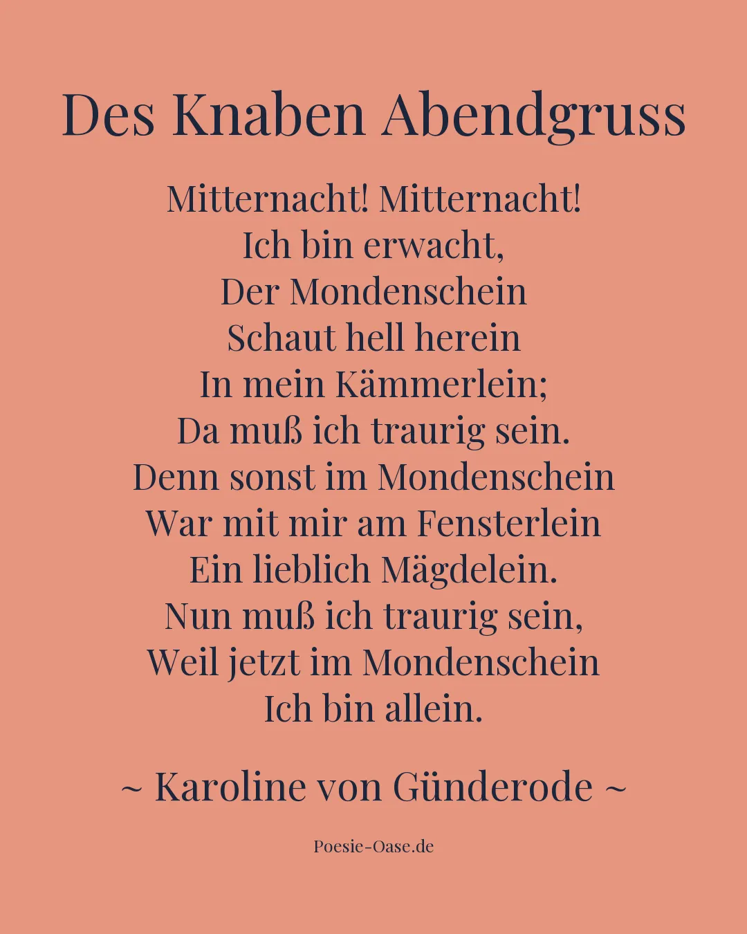 Illustration zu Des Knaben Abendgruss