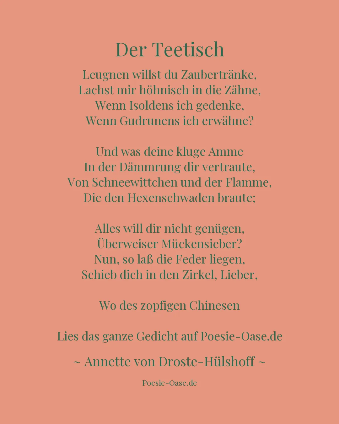 Illustration zu Der Teetisch