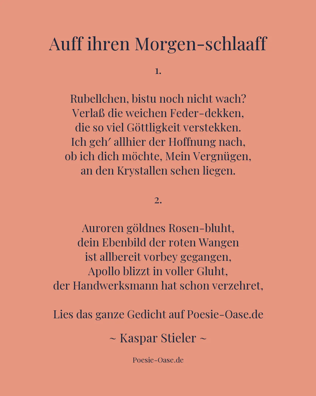 Illustration zu Auff ihren Morgen-schlaaff