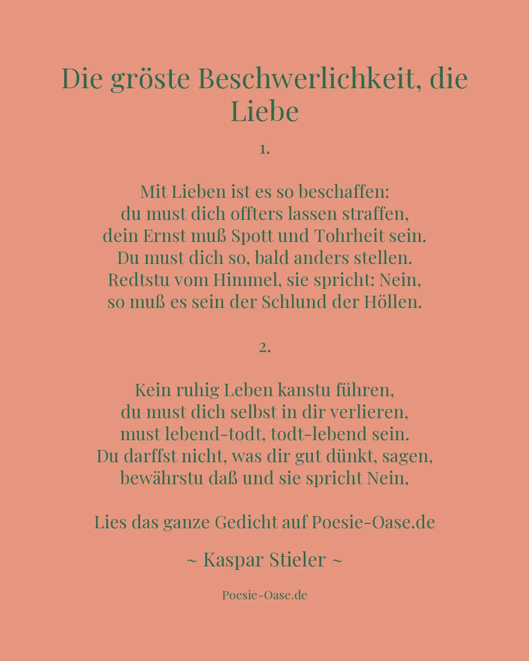Illustration zu Die gröste Beschwerlichkeit, die Liebe