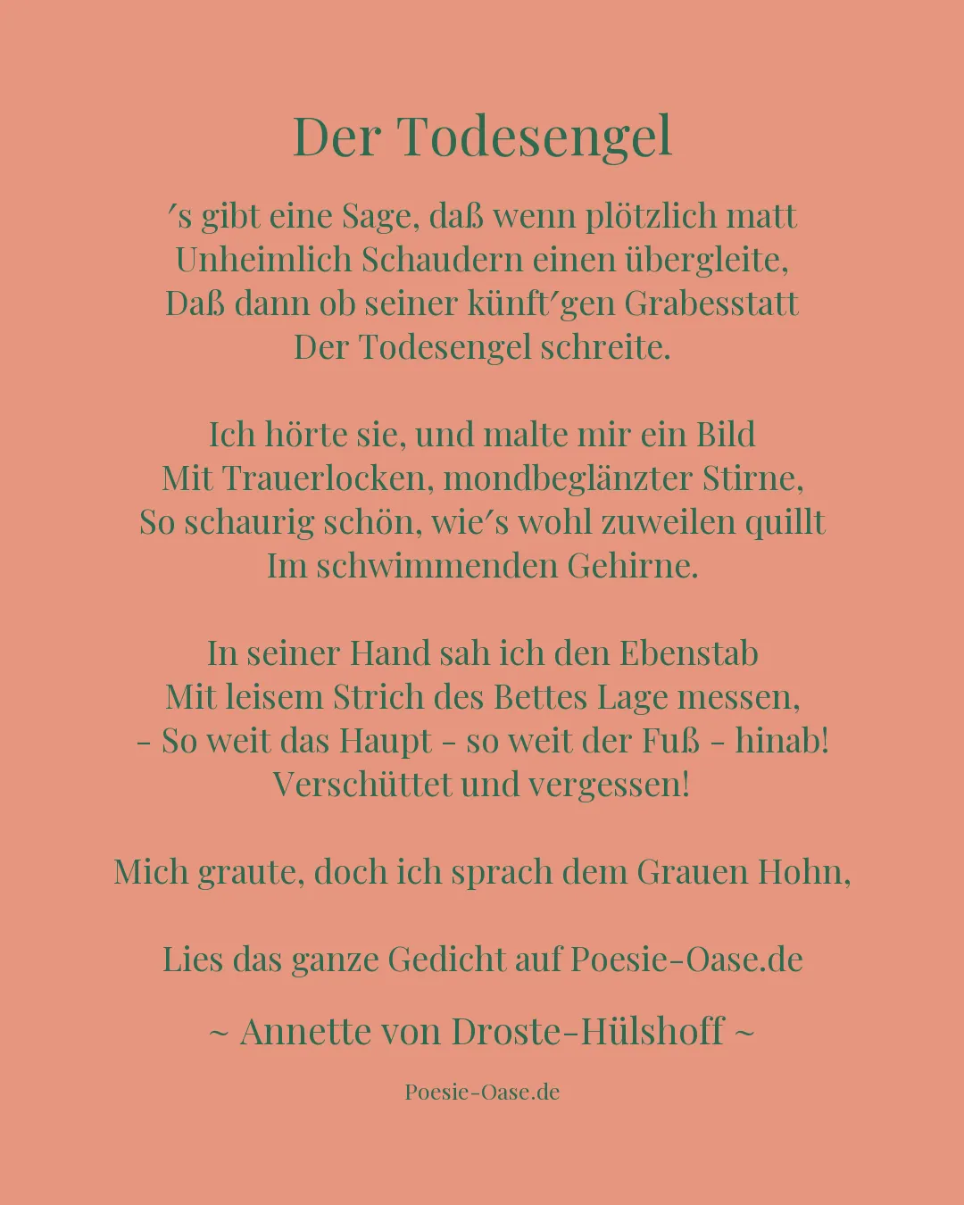 Illustration zu Der Todesengel