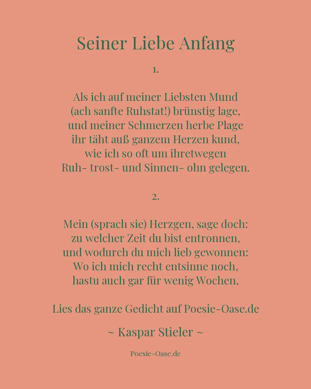 Illustration zu Seiner Liebe Anfang