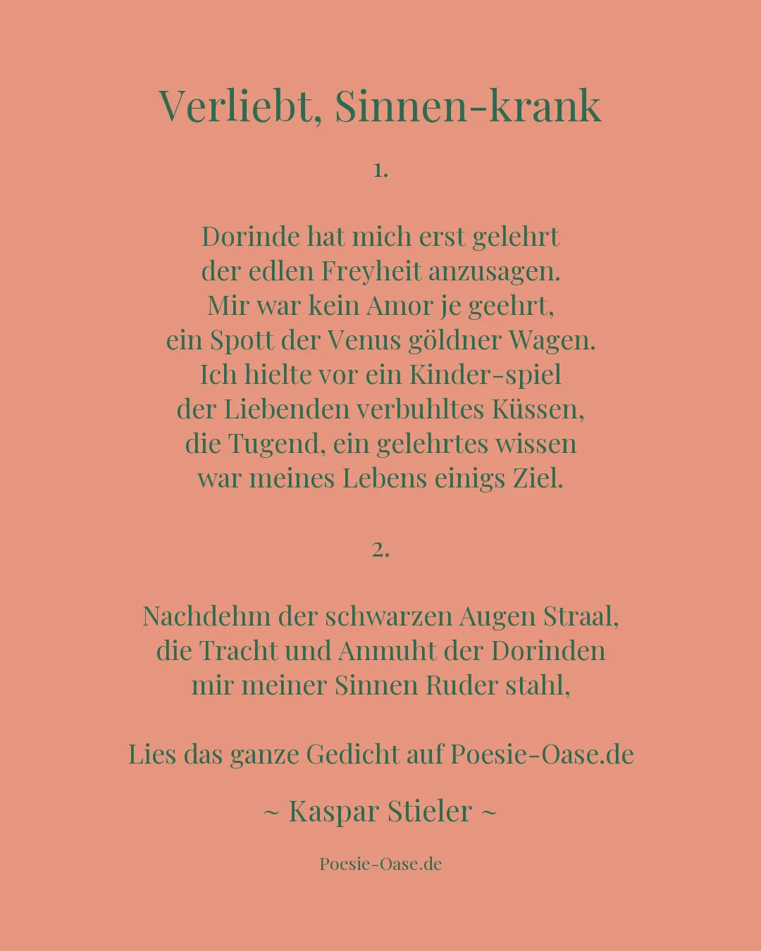 Illustration zu Verliebt, Sinnen-krank