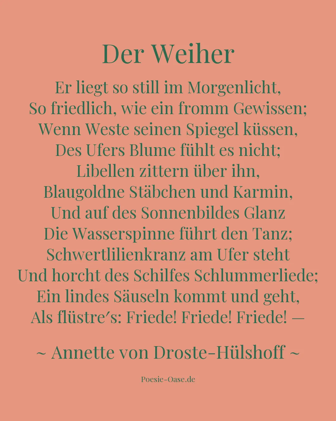 Illustration zu Der Weiher