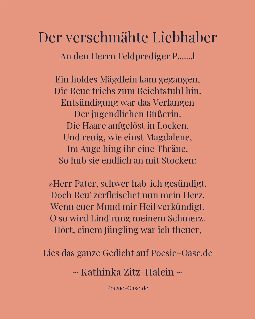 Illustration zu Der verschmähte Liebhaber
