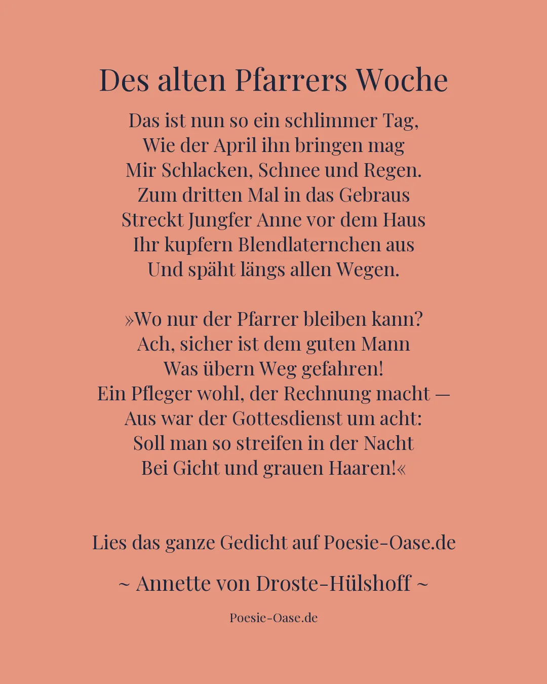 Illustration zu Des alten Pfarrers Woche