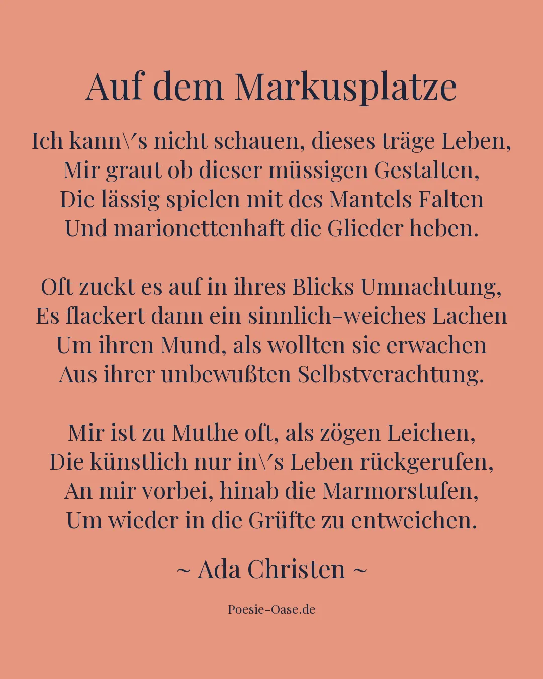 Illustration zu Auf dem Markusplatze