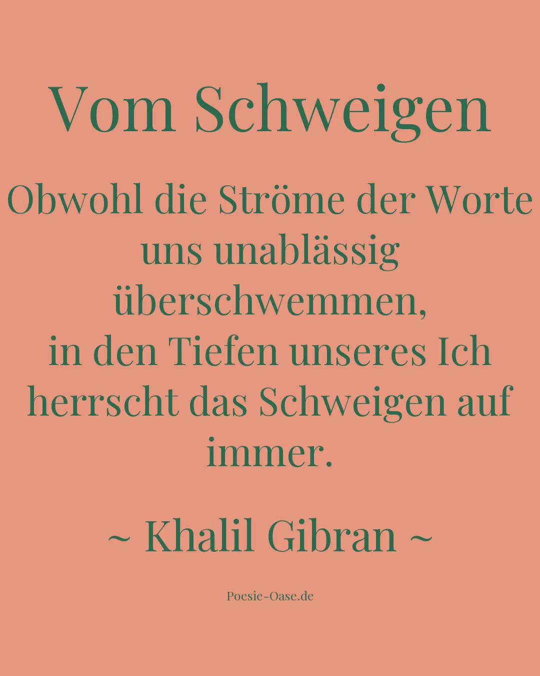 Illustration zu Vom Schweigen