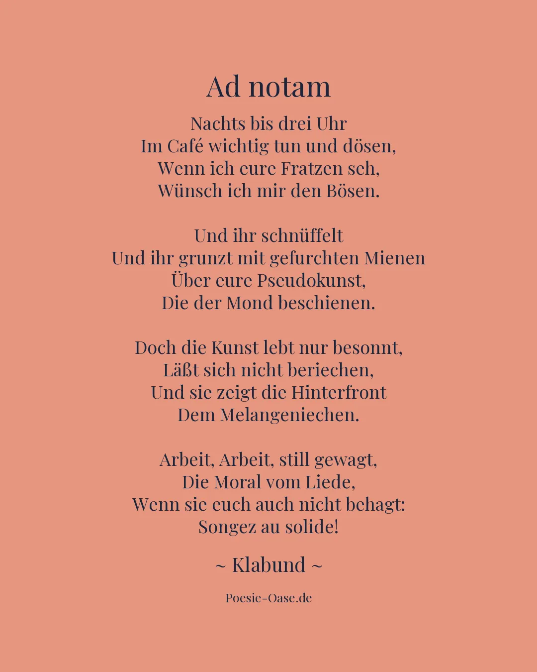 Illustration zu Ad notam