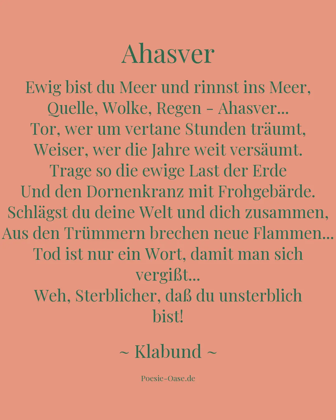 Illustration zu Ahasver