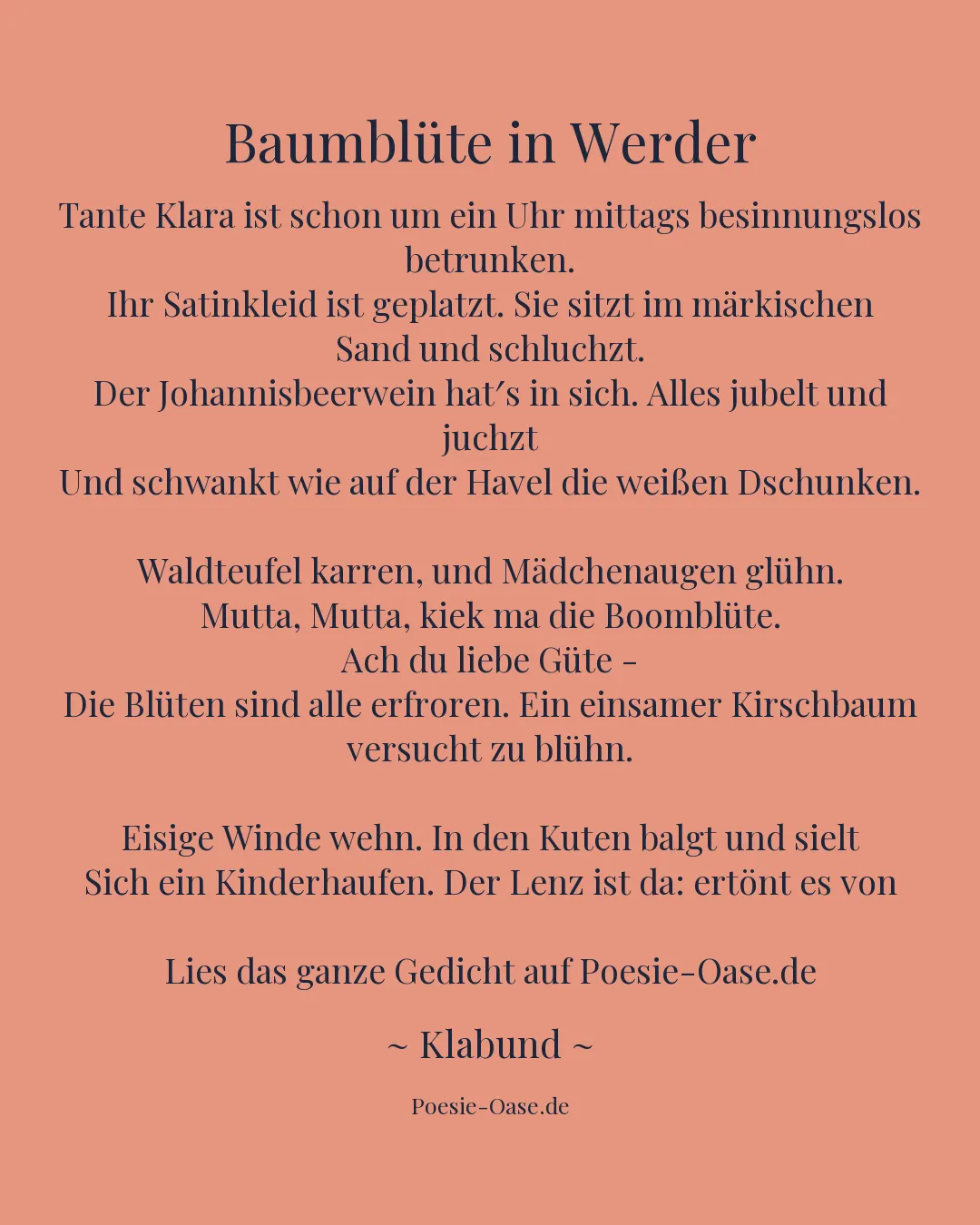 Illustration zu Baumblüte in Werder