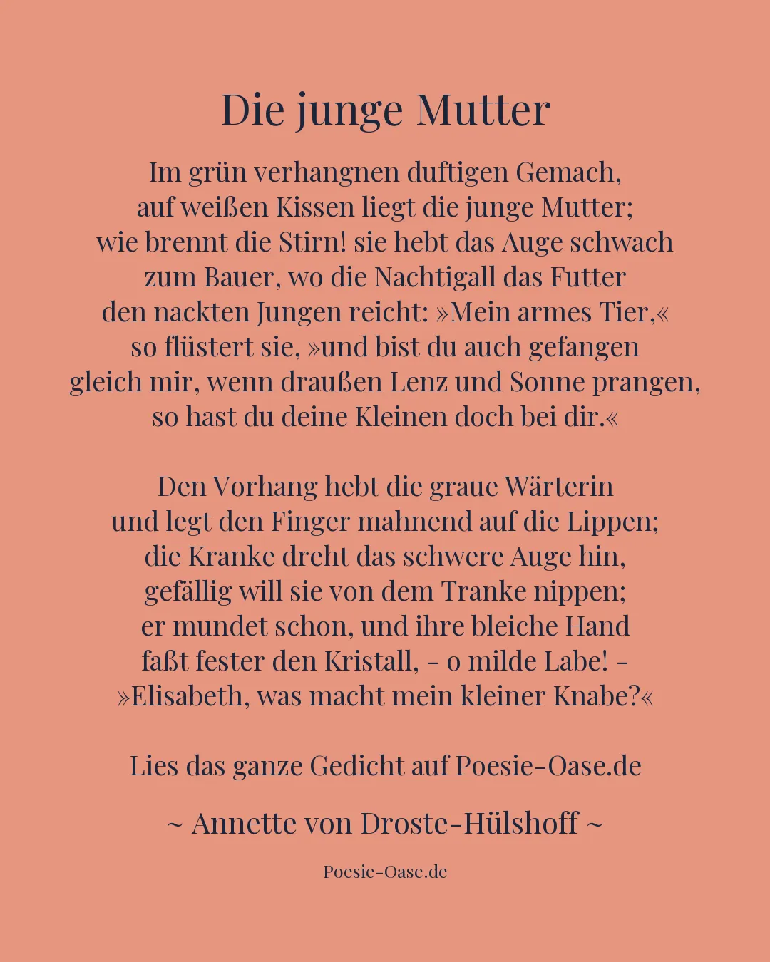 Illustration zu Die junge Mutter