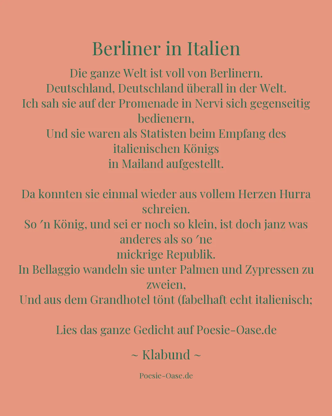 Illustration zu Berliner in Italien