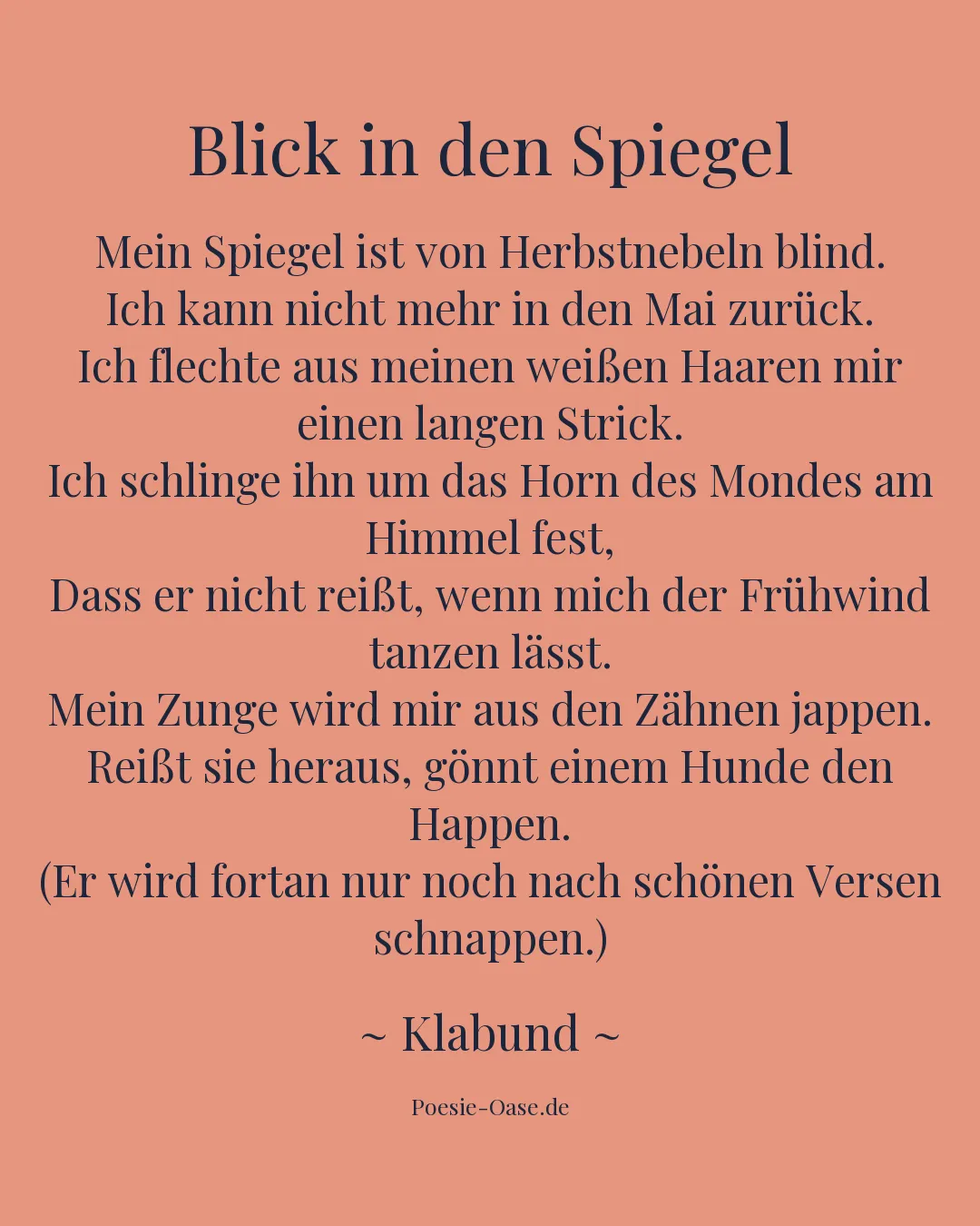 Illustration zu Blick in den Spiegel