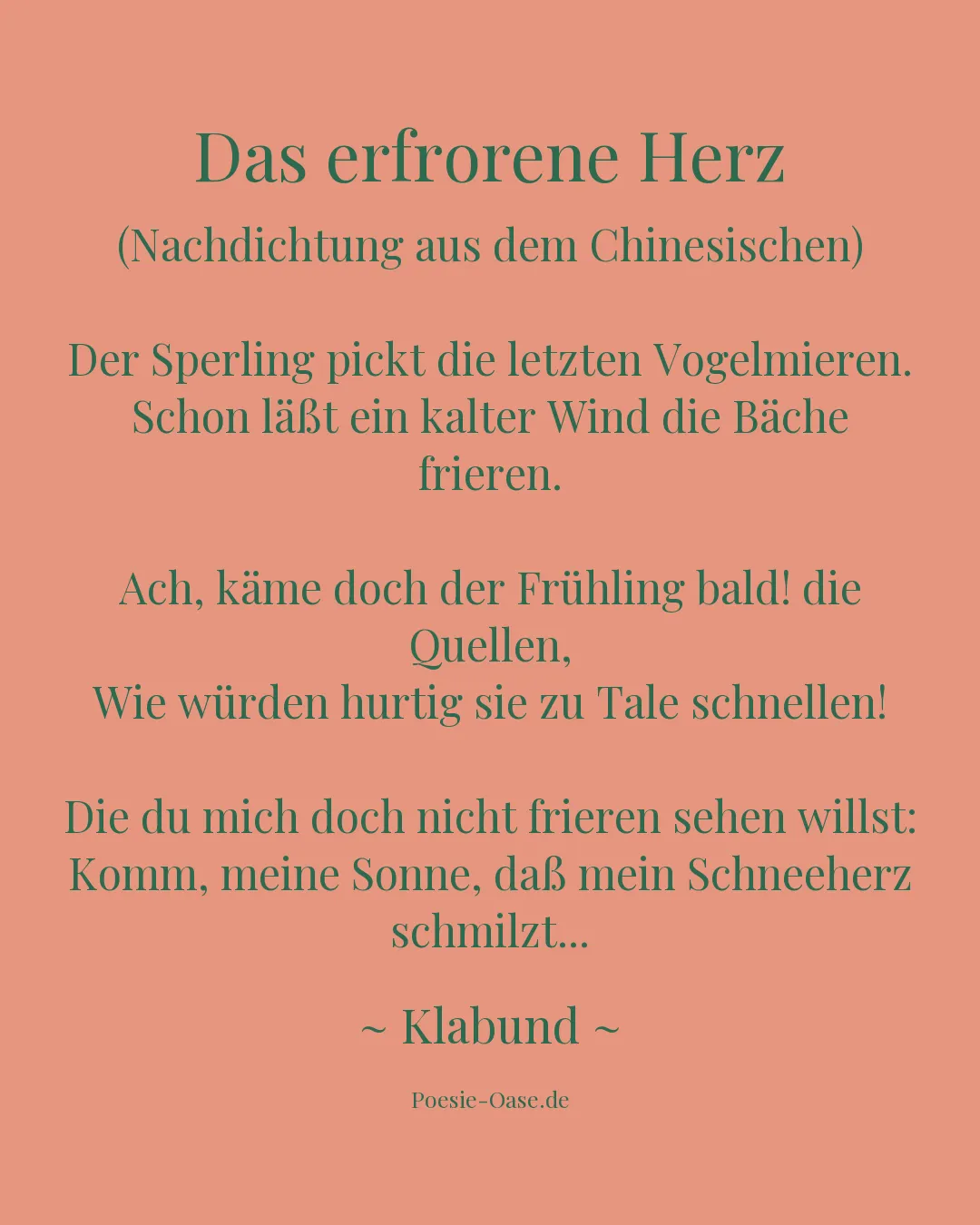 Illustration zu Das erfrorene Herz