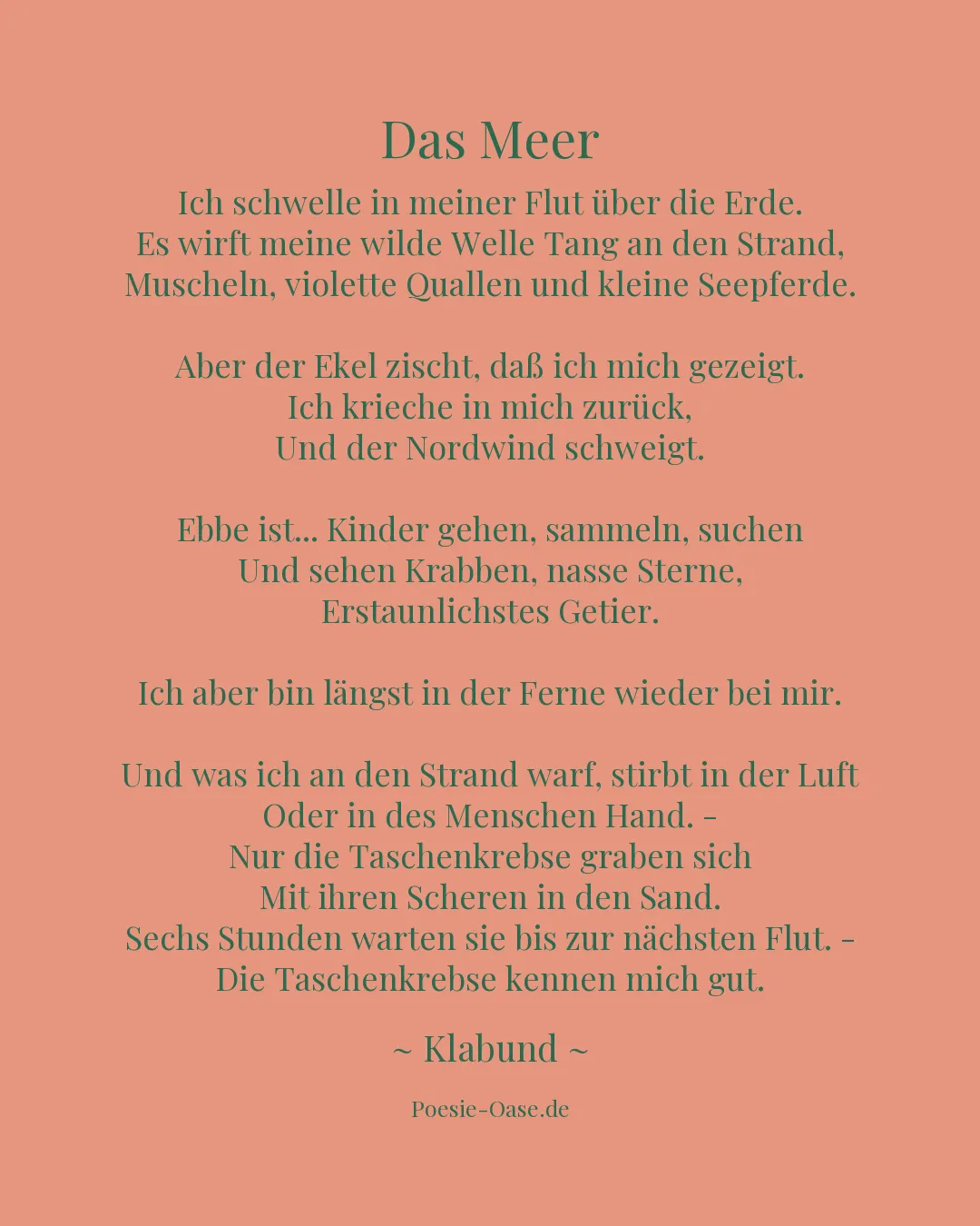 Illustration zu Das Meer
