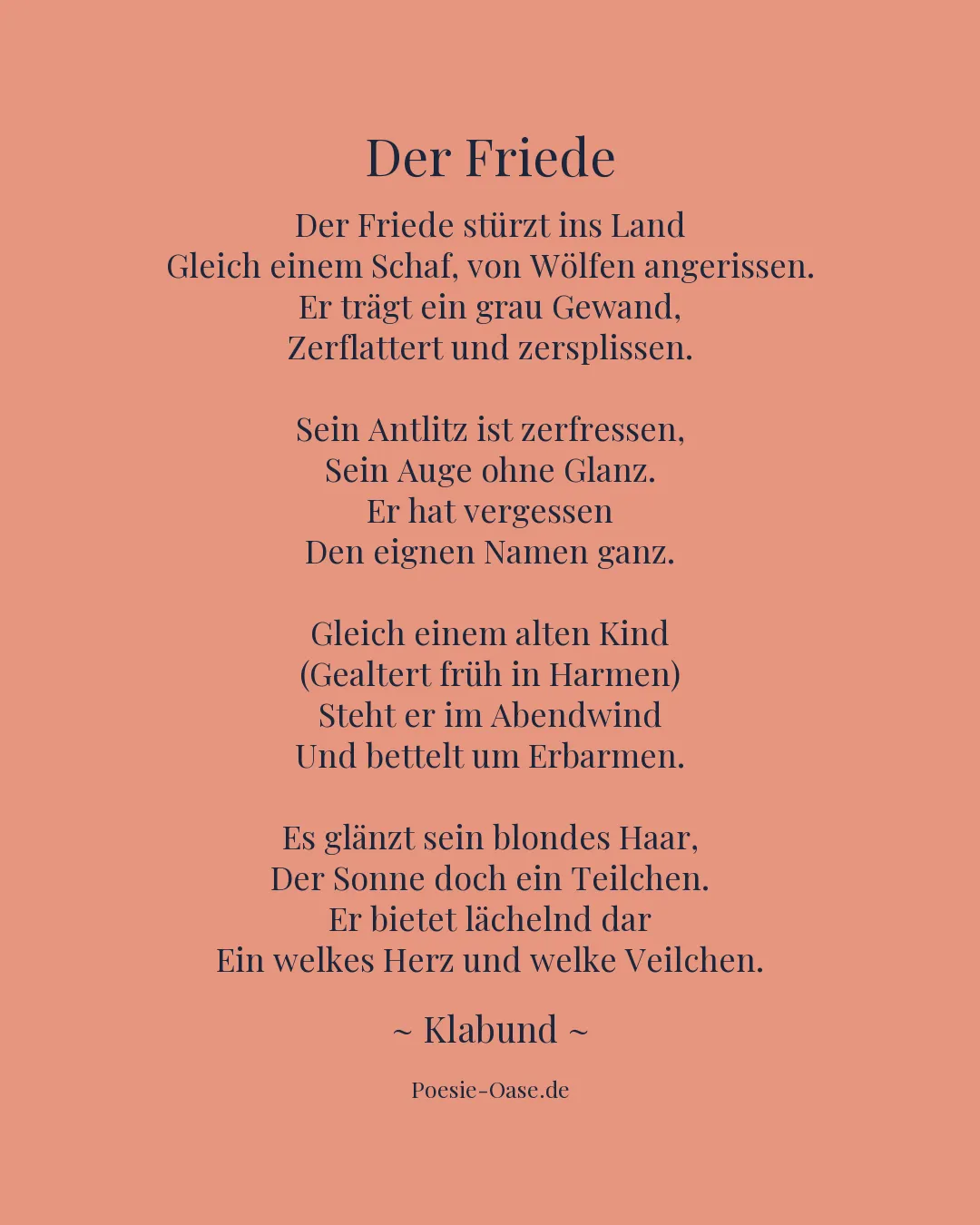 Illustration zu Der Friede