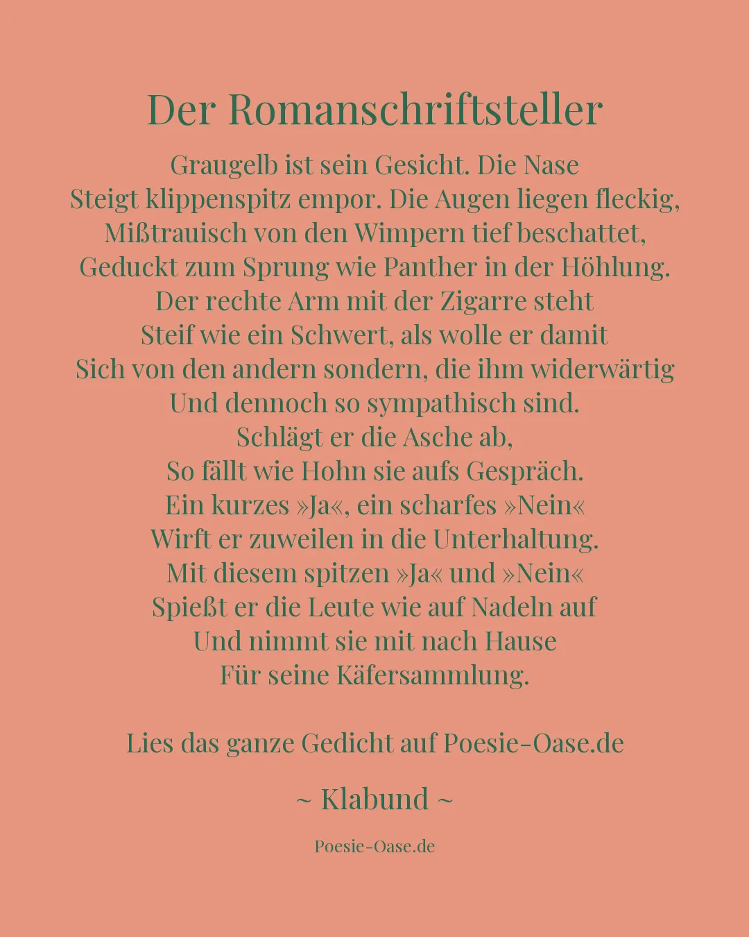 Illustration zu Der Romanschriftsteller