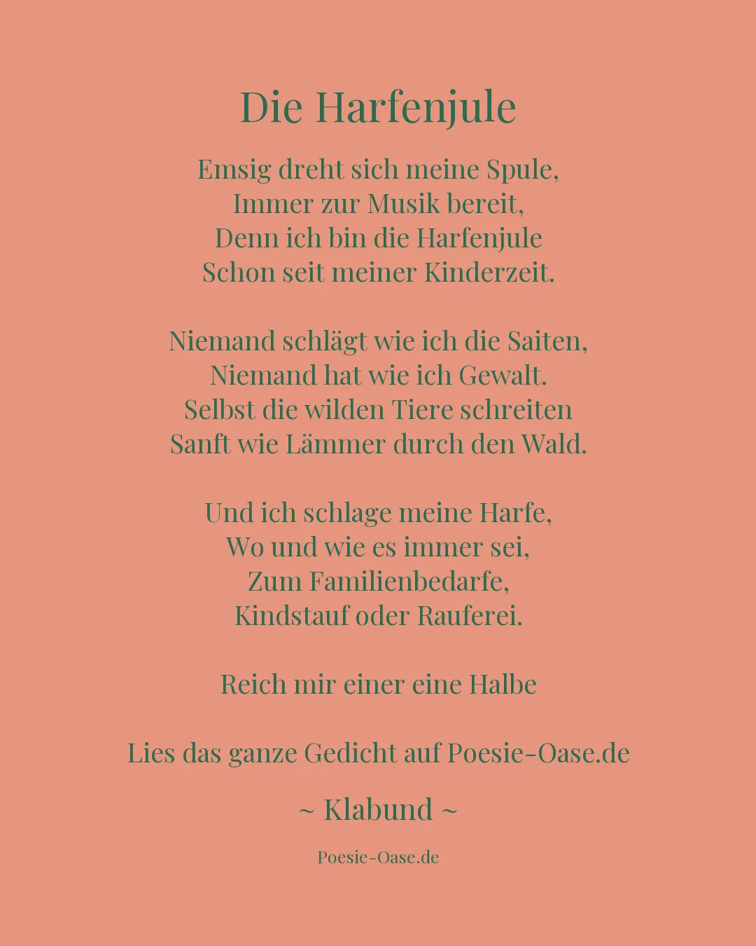 Illustration zu Die Harfenjule