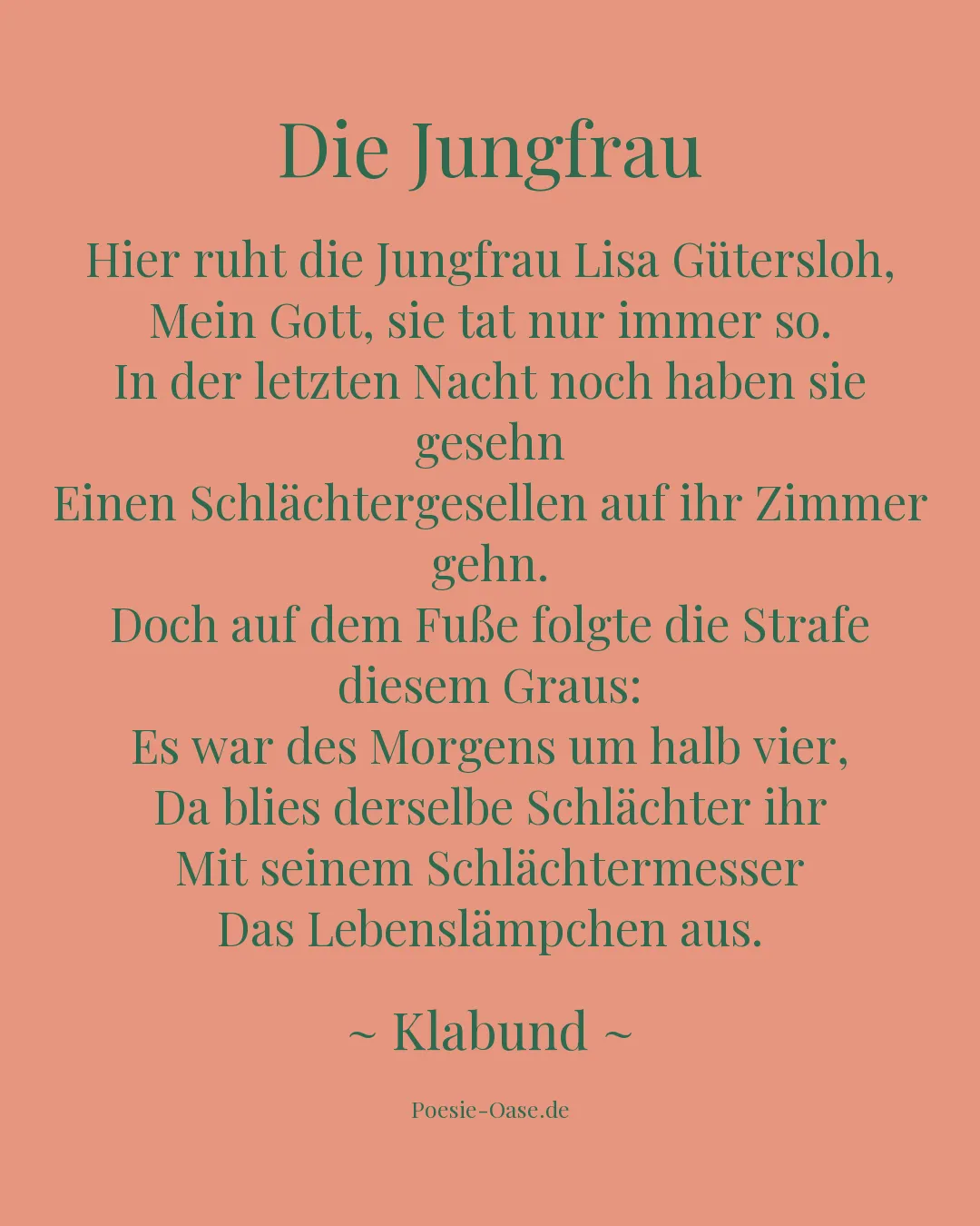 Illustration zu Die Jungfrau