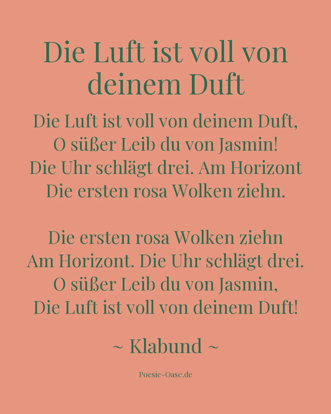 Illustration zu Die Luft ist voll von deinem Duft