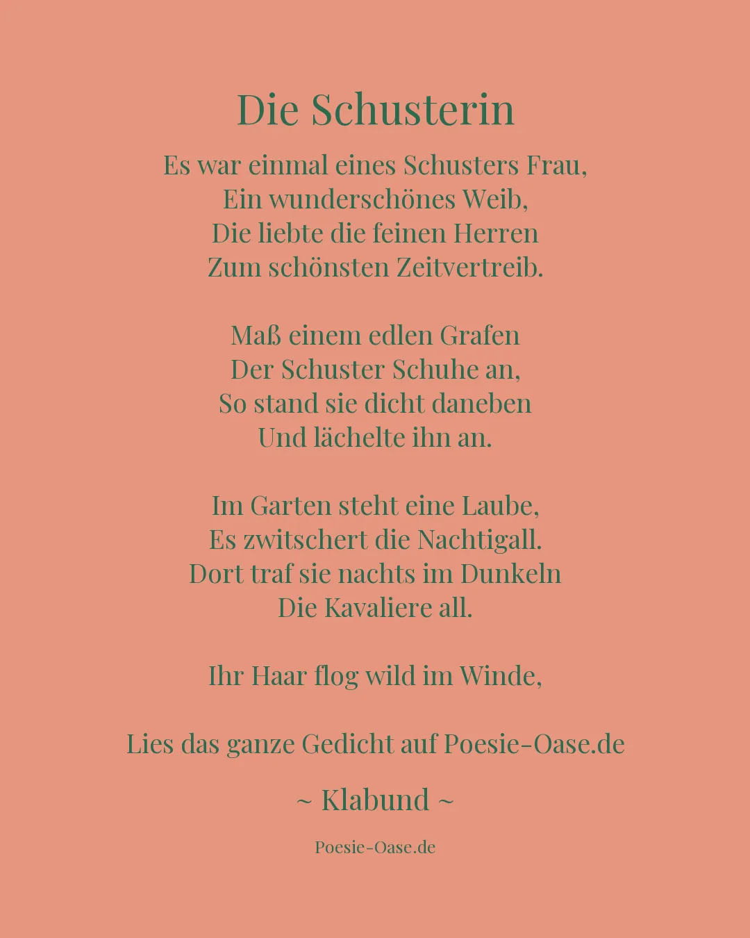 Illustration zu Die Schusterin