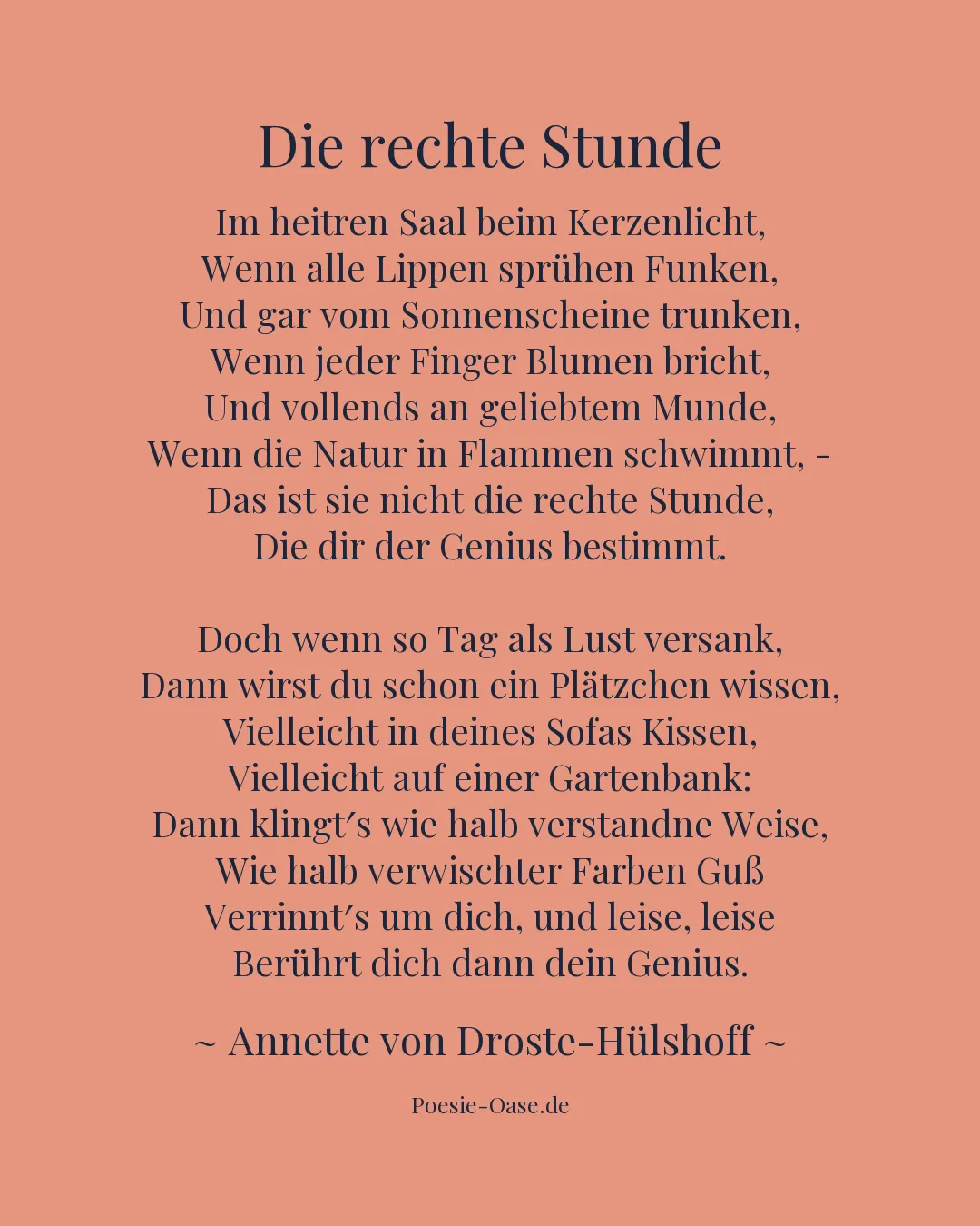 Illustration zu Die rechte Stunde