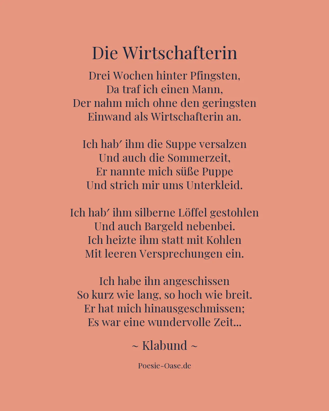Illustration zu Die Wirtschafterin