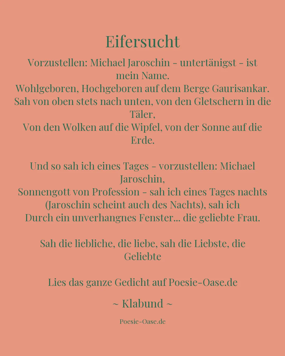 Illustration zu Eifersucht