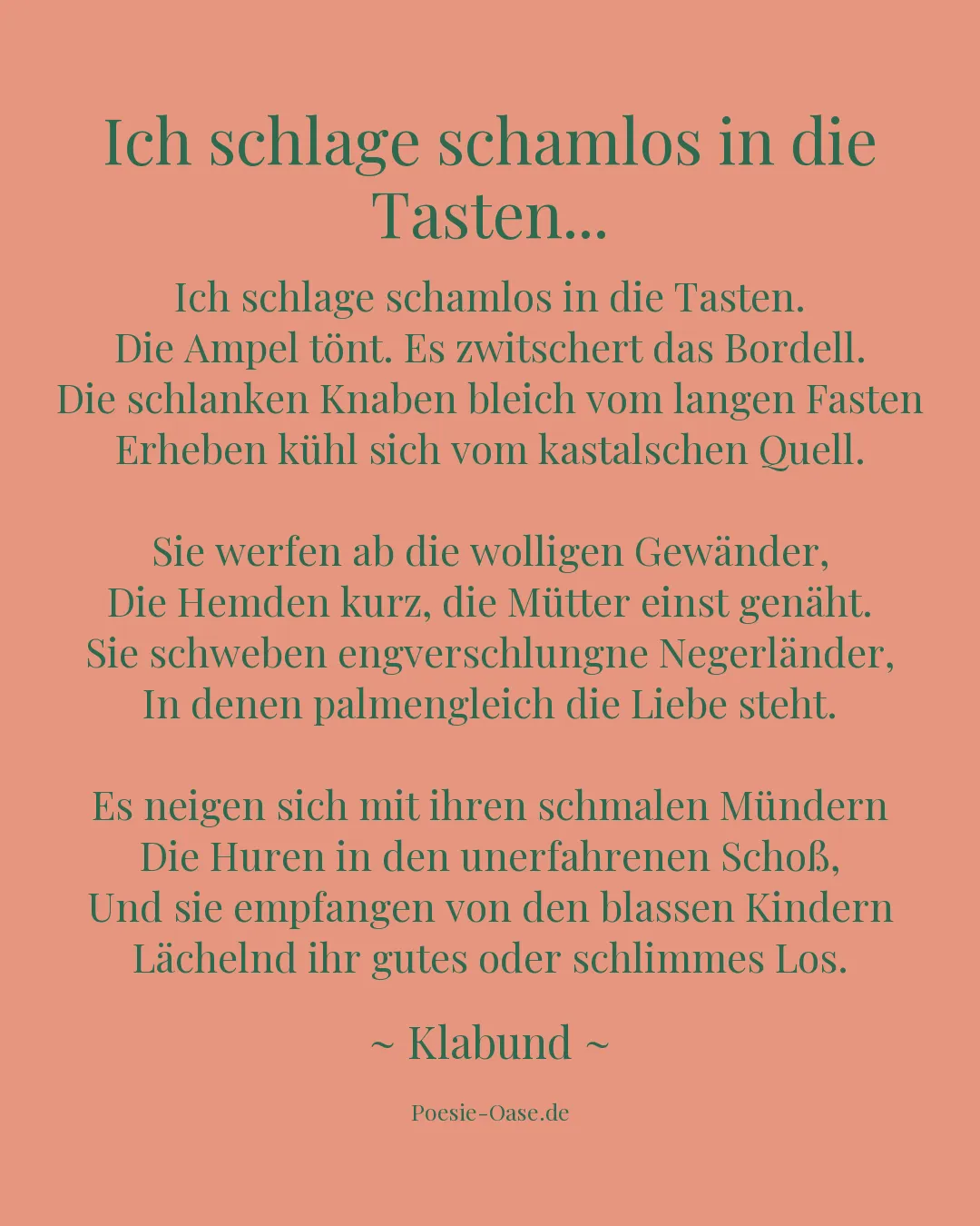 Illustration zu Ich schlage schamlos in die Tasten...