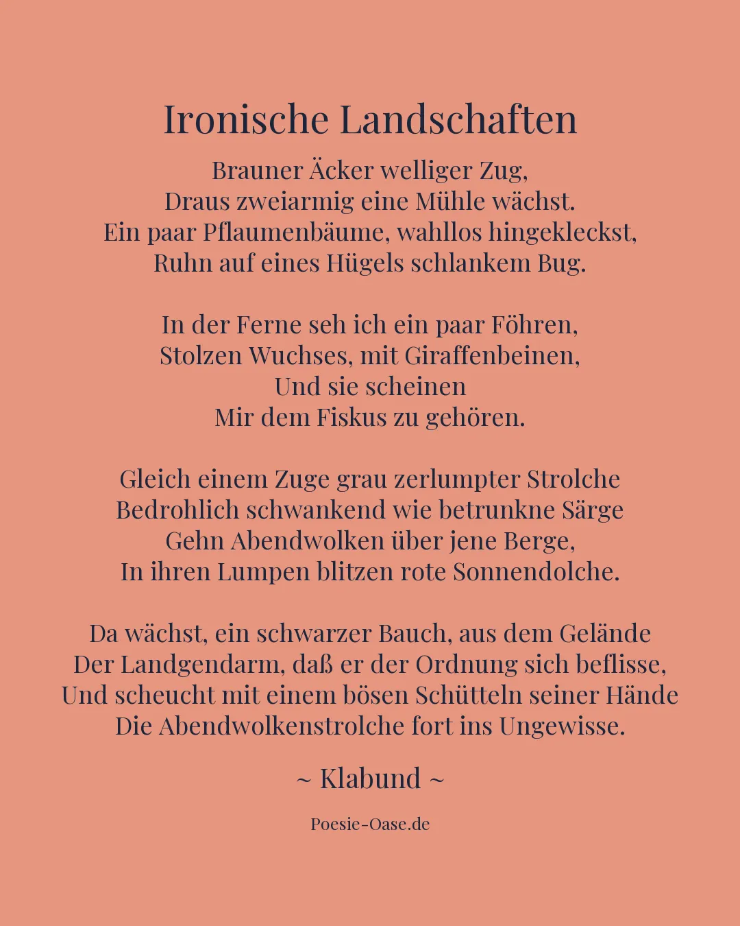 Illustration zu Ironische Landschaften