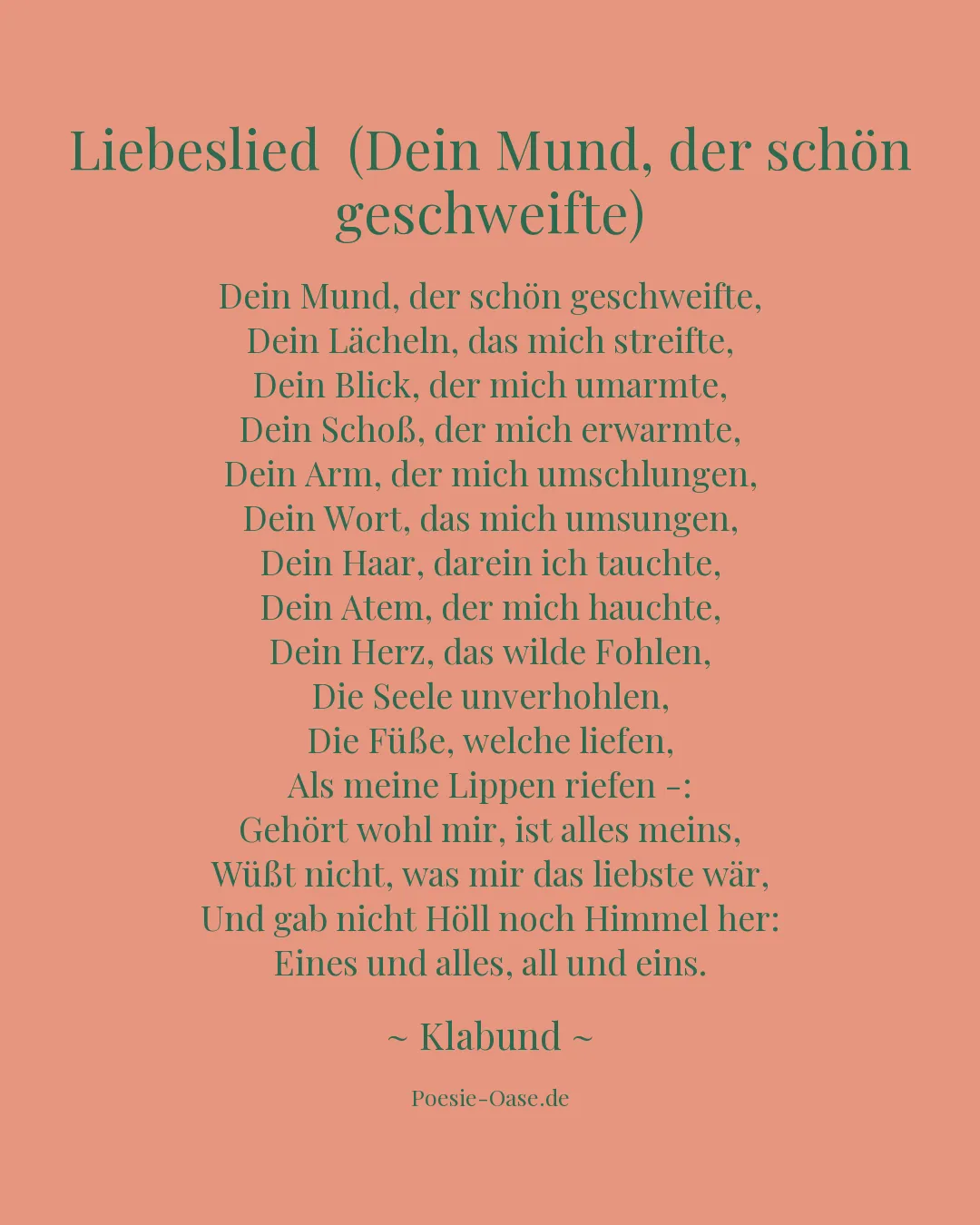 Illustration zu Liebeslied  (Dein Mund, der schön geschweifte)