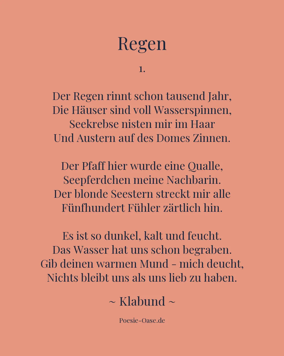 Illustration zu Regen