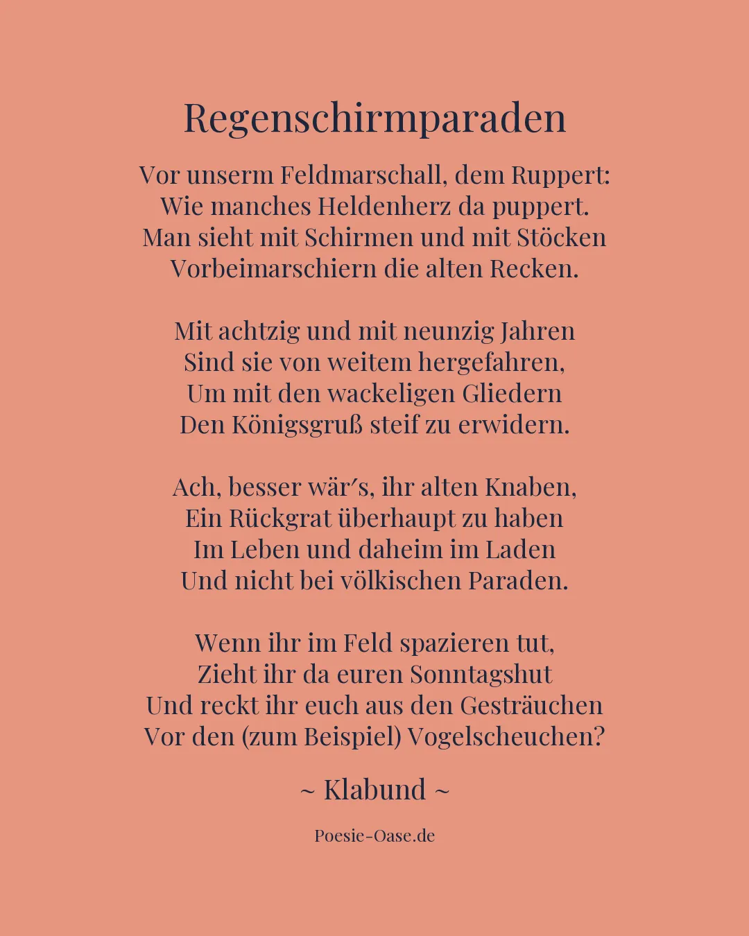Illustration zu Regenschirmparaden