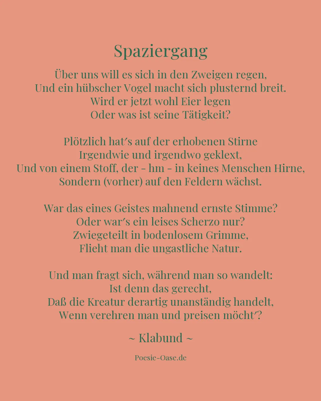 Illustration zu Spaziergang