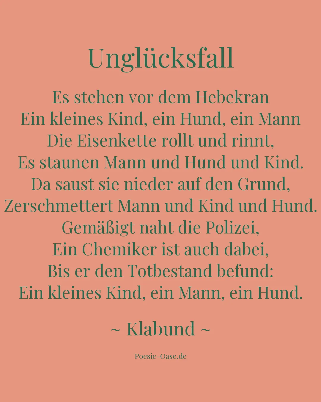 Illustration zu Unglücksfall