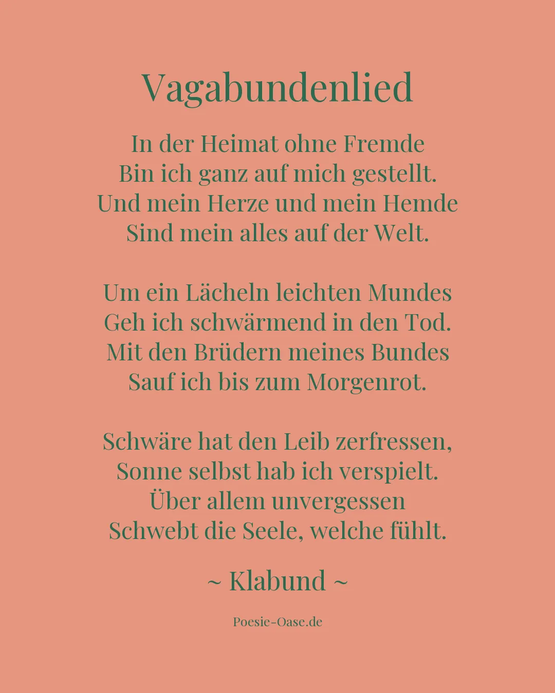 Illustration zu Vagabundenlied