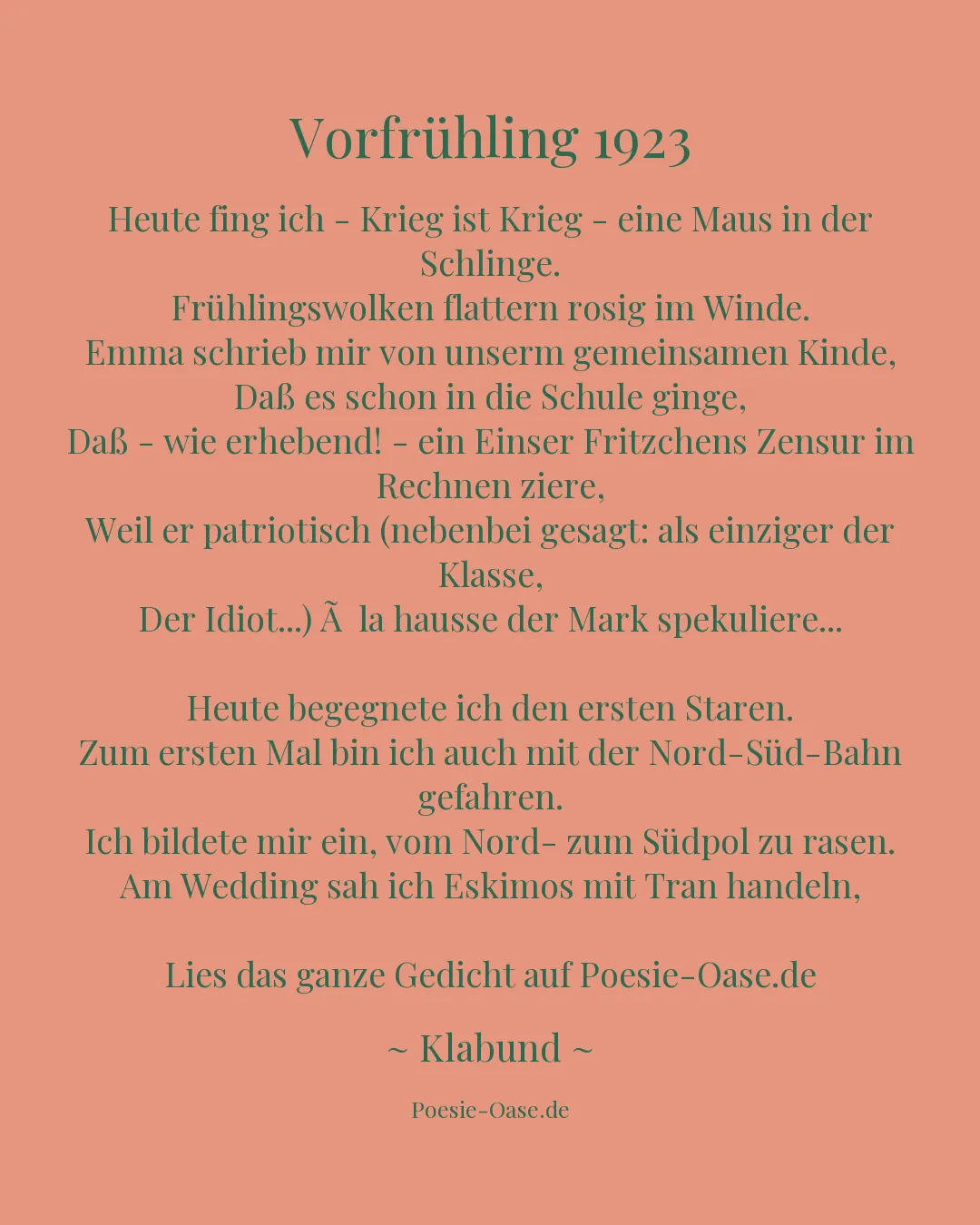 Illustration zu Vorfrühling 1923