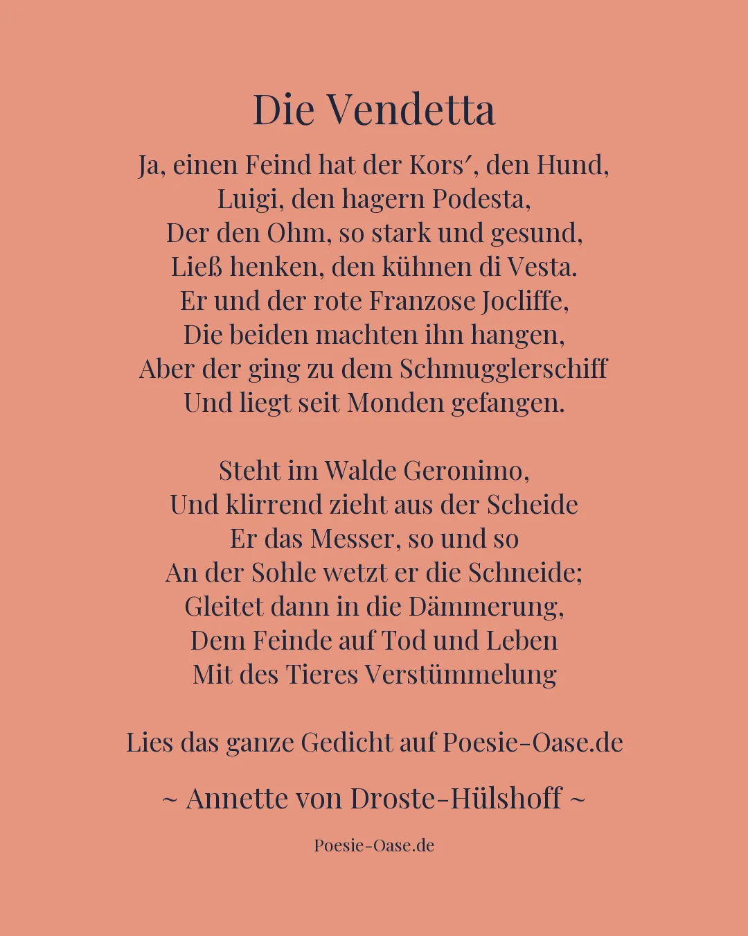 Illustration zu Die Vendetta